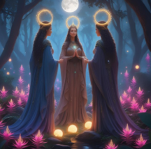 100-1000X JUNE 30 - JULY 7TH 3 PRIESTESSES FORTUNE PEACE ALIGNMENT HIGH BLESSING image 2