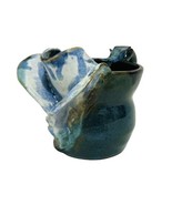 Studio Art Pottery Pitcher Handmade Signed SK Hand Painted Erotic Figura... - £60.73 GBP