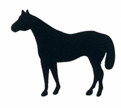 Small Black Silhouette Equine Horse Magnet - Quarter Horse or Jumper - £3.92 GBP