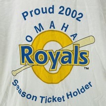 Omaha Royals Logo T-shirt AAA Baseball Team 2002 Season Ticket Holder Gi... - £19.33 GBP