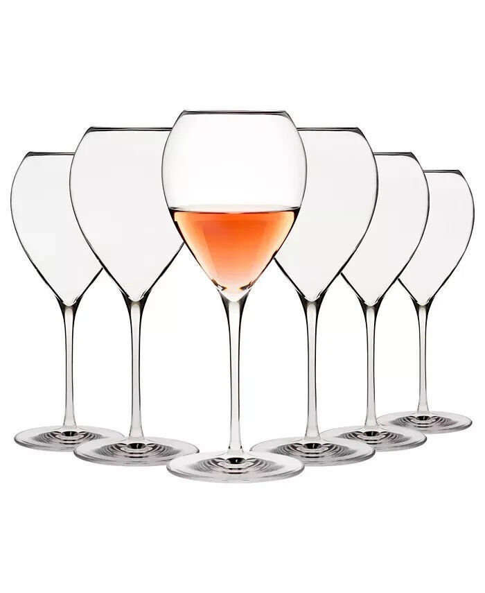 Oneida KAREN MACNEIL FLAVOR FIRST Set of 6 Crisp & Fresh Wine Glasses NEW - $54.98
