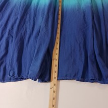 NY Collection Women's Multicolor Cotton Gathered Drawstring Pull-On Skirt Size L image 11