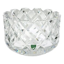 Orrefors Sofiero Gunnar Cyrén 6&quot; Crystal Glass Bowl  6383412 Seconds Gre... - £78.32 GBP