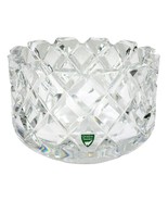 Orrefors Sofiero Gunnar Cyrén 6&quot; Crystal Glass Bowl  6383412 Seconds Gre... - £77.42 GBP