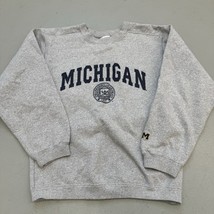 VTG University of Michigan Sweatshirt Men Sz Small Gray Crewneck 90s Mad... - $29.69