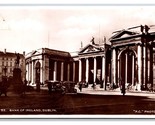 RPPC Bank of Dublin Street View Ireland UNP Postcard P28 - $3.91