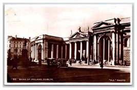 RPPC Bank of Dublin Street View Ireland UNP Postcard P28 - £3.07 GBP