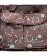 Organizing Utility Tote Bag Pockets Brown Circle Straps Handles Similar ... - £9.83 GBP