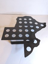 Vintage Big Texas Lone Star State Shape Solid Metal Hot Plate Trivet Pot Holder - £39.94 GBP