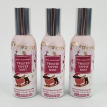 3 Bath Body Works Twisted Peppermint Concentrated Room Spray Home Fragrance Mist - £19.14 GBP