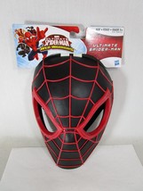 2010 Hasbro Marvel Ultimate Spiderman Web Warriors Black &amp; Red Mask Halloween  - £11.73 GBP