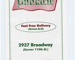 Pinnacle Pizzeria &amp; Gourmet Deli Menu Broadway New York City  - $13.86