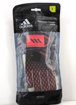 Adidas FH7294 Men&#39;s Predator20 Training Junior Soft Grip Gloves Black/Re... - £12.58 GBP