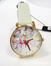 TED BAKER LONDON Women&#39;s Watch Floral Pattern Leather Band TE50494004 - ... - $125.00