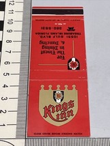 Front Strike Matchbook Cover  Kings Inn  Restaurant  Treasure Island, FL gmg - £9.24 GBP