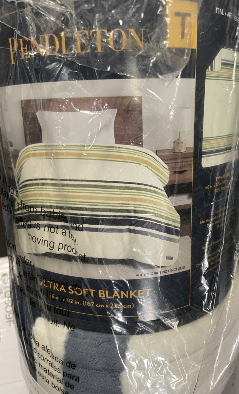 Pendleton Soft Plush Blanket Twin 66&quot;x92&quot; - $49.50
