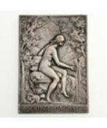 Rep. of France 1902 BAINS D'EVIAN Bronze Medal w/Silver Overlay By. F. V... - $1,376.21