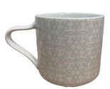 Starbucks 2014 Damask Tapestry White Cream Ceramic Coffee Mug  - $10.84