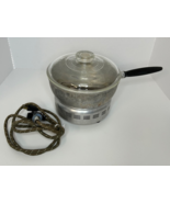 Vtg WEST-BEND Aluminum Popcorn Corn Popper Maker w/Glass Lid 3285-E Tested - $52.08