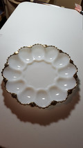 Vintage Fire King (Anchor Hocking) Deviled Egg Plate from the 1960&#39;s. With 22K G - £14.18 GBP