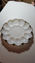 Vintage Fire King (Anchor Hocking) Deviled Egg Plate from the 1960&#39;s. With 22K G - $18.00