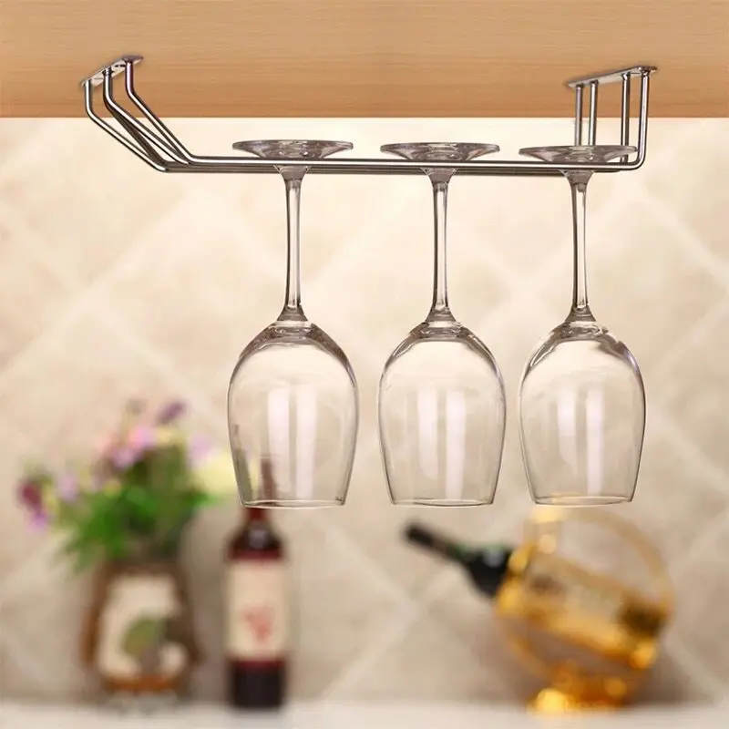 N wine gla holder iron plated goblet rack european style hanging household liquor shelf thumb200