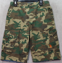 US Polo Assn. Cargo Shorts Boys Size 12 Green Camo Print Cotton Embroide... - $15.76