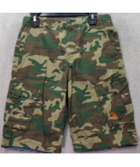 US Polo Assn. Cargo Shorts Boys Size 12 Green Camo Print Cotton Embroide... - £11.78 GBP