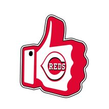 Cincinnati Reds Thumbs Up Logo Baseball Fan Sticker Vinyl Decal (Style #3) - $4.50+