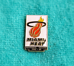 Miami Heat - Team Logo Lapel Pin - Perfect Condition - Nba - Rare &amp; Collectable - £11.85 GBP