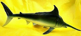 Detailed Realistic Atlantic Blue Marlin Fish 7.25&quot; PVC Figure Gray Boley Nature - £6.99 GBP