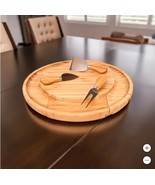 Berghoff Cheese Board Platter Bamboo Knives Serving Fork 4-PC Wood Charcuterie - $79.99