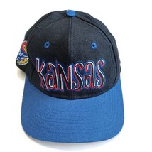 Vintage Top Of The World Mens Size 7 1/8 Kansas Jayhawks Fitted Hat Cap KU - £23.66 GBP