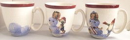 Nordic Elf by Williams Sonoma 3 Mugs Elf and Snowman 16 Oz Christmas - $37.40