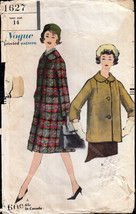 Vintage 1950s Coat in Two Lengths Vogue 1627 Teen Size - £15.98 GBP