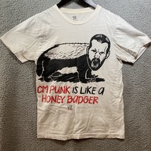 WWE Mens T-Shirt - &quot;CM Punk is Like Honey Badger&quot;  Small 2012 - £14.15 GBP