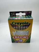 Crayola Metallic Crayons Box Of 24 ￼ - £5.62 GBP