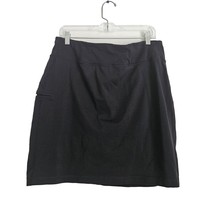 Duluth Trading Company Black Pull On Skort Skirt Womens Large - $32.66