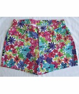 Unbranded Women&#39;s Floral Denim Shorts Size 1 (Juniors) - $20.58 CAD