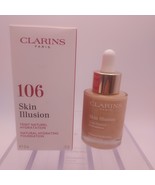 Clarins Skin Illusion Natural Hydrating Foundation NO SPF 1oz 106 VANILLA  - $29.69