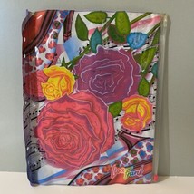 Vintage Lisa Frank Roses Pencil Case 5 Ring Binder Pouch - £27.05 GBP