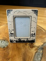 Decorative Ceramic Picture Frame with horse/cowboy theme - $14.85
