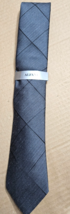 ALFANI Men&#39;s Tie Amber Grid Black 001 NWT MSRP $55.00 - $14.80