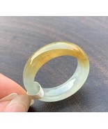 US7 Natural Non-heated Yellow Jadeite Jade Ring Grade A Myanmar Yellow J... - $398.00