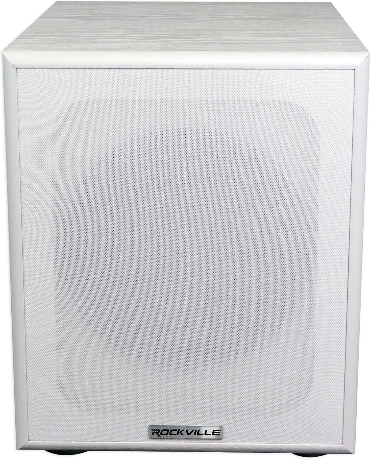 Home Theater Subwoofer Rockville Rock Shaker 8&quot; White 400W.  			