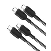 Anker USB C Cable, 310 USB C to USB C Cable (3ft, 2 Pack), (60W/3A) USB C Charge - £15.09 GBP
