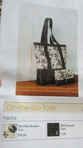 &quot;ON THE GO -  QUILTED TOTE - QUILT KIT&quot; - NEW - BLACK ON BEIGE TOILE - G... - £18.29 GBP