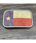 Buckle Down Rustic Texas Flag Wooden Men&#39;s Belt Buckle Estate Fashion KG - $187.20 MXN