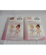 BLOCH 2 Pair Girl&#39;s Footed Dance Tights Suntan Pink T0981G CHS - $281.80 MXN