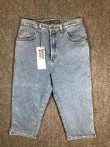David Kahn Jeans Womens Size 12 Denim Capri Pants High Rise Casual Stretchy - $19.06